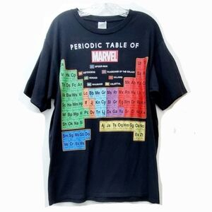 Periodic Table Of Marvel Black Tshirt By Port&Co Size Large